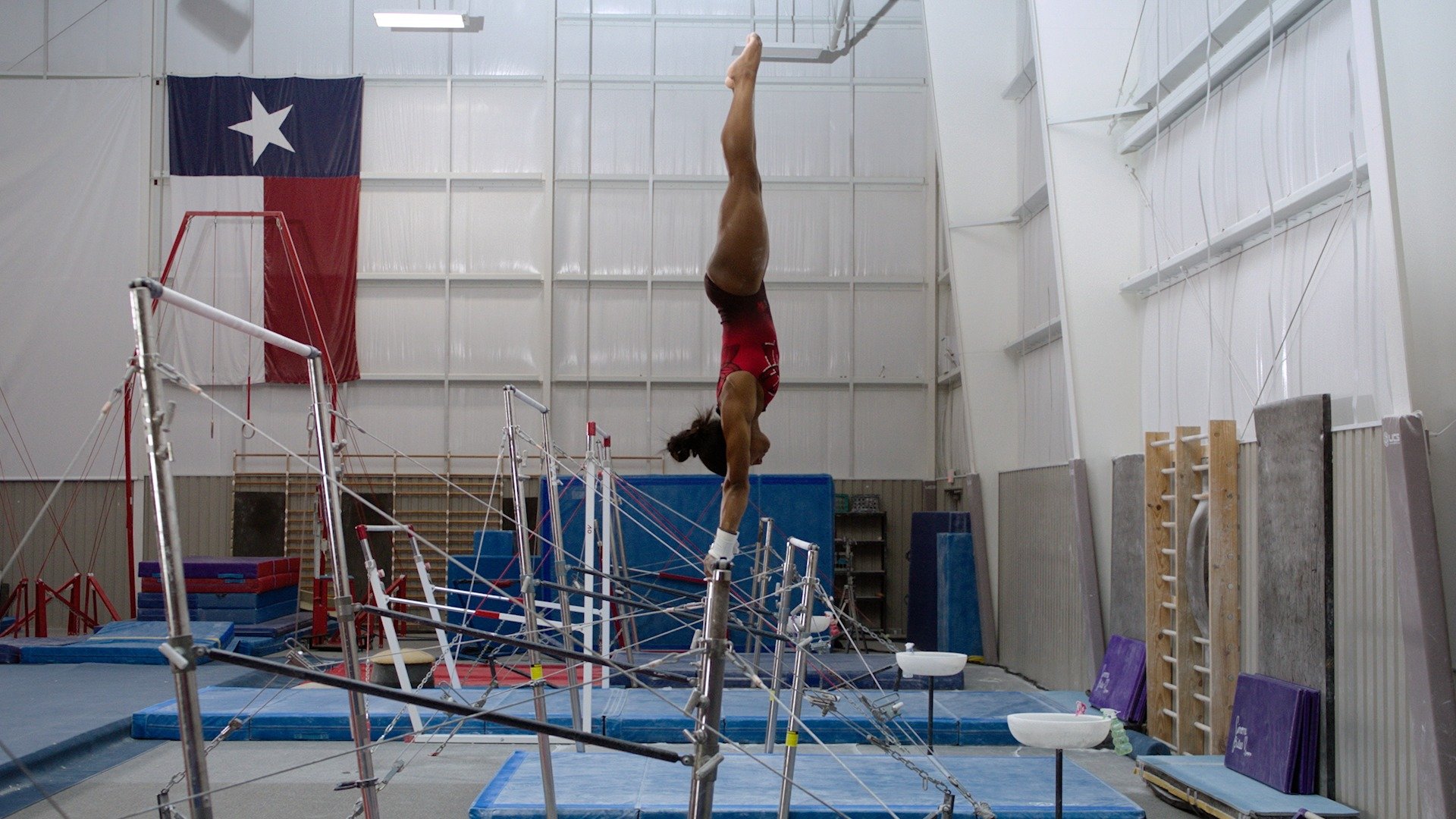 uneven bars gymnastics