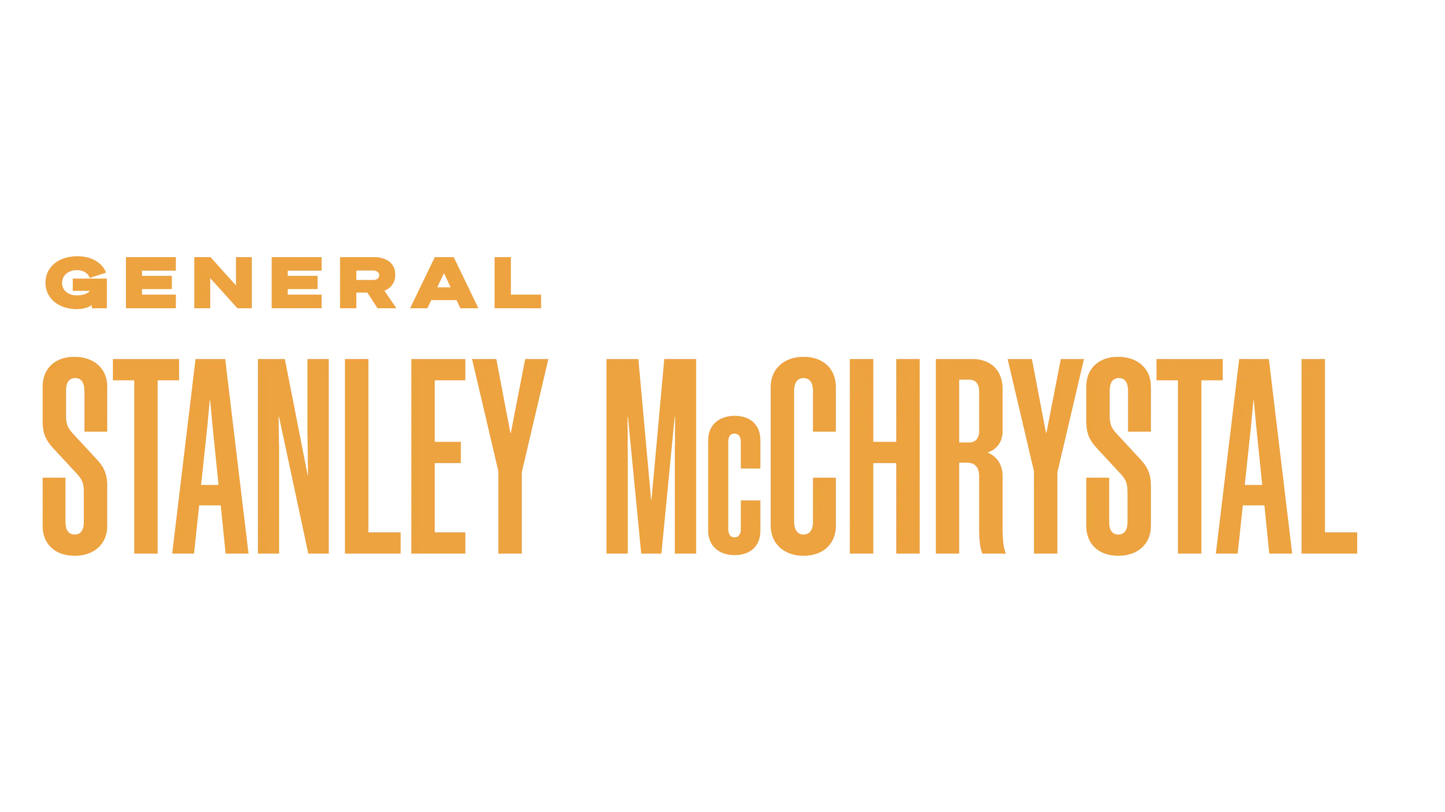 General Stanley McChrystal