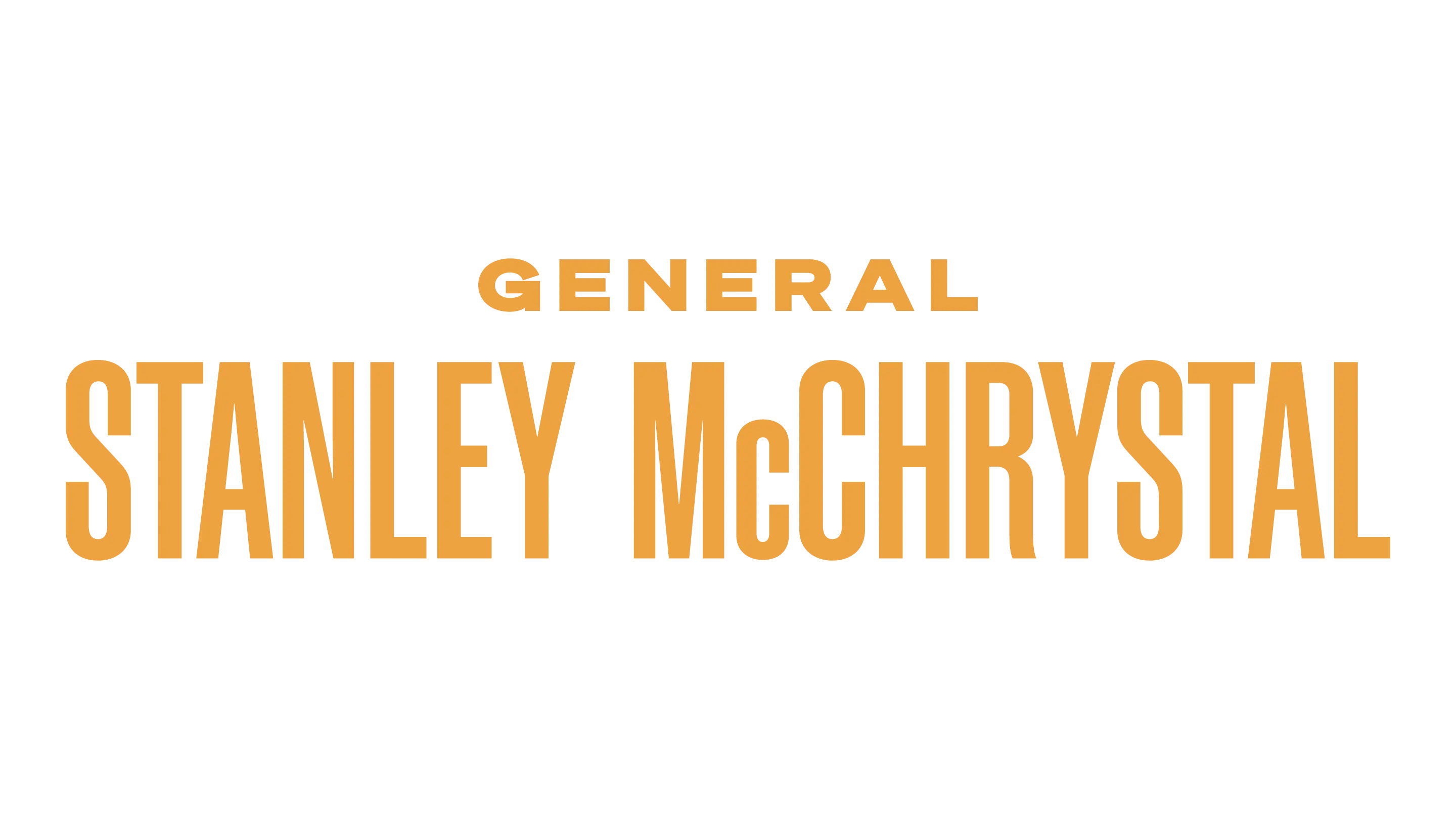 General Stanley McChrystal